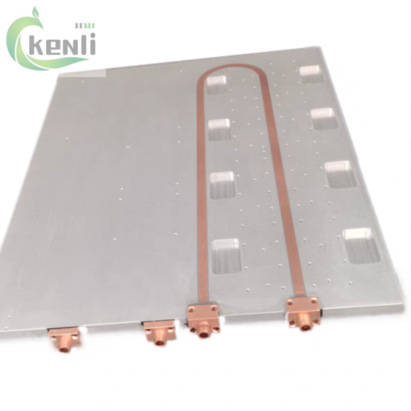 New Copper Tube Aluminum Liquid Cooling Plate Cold Heat Sink for Home Use and Machinery Electronics Cooling Solution