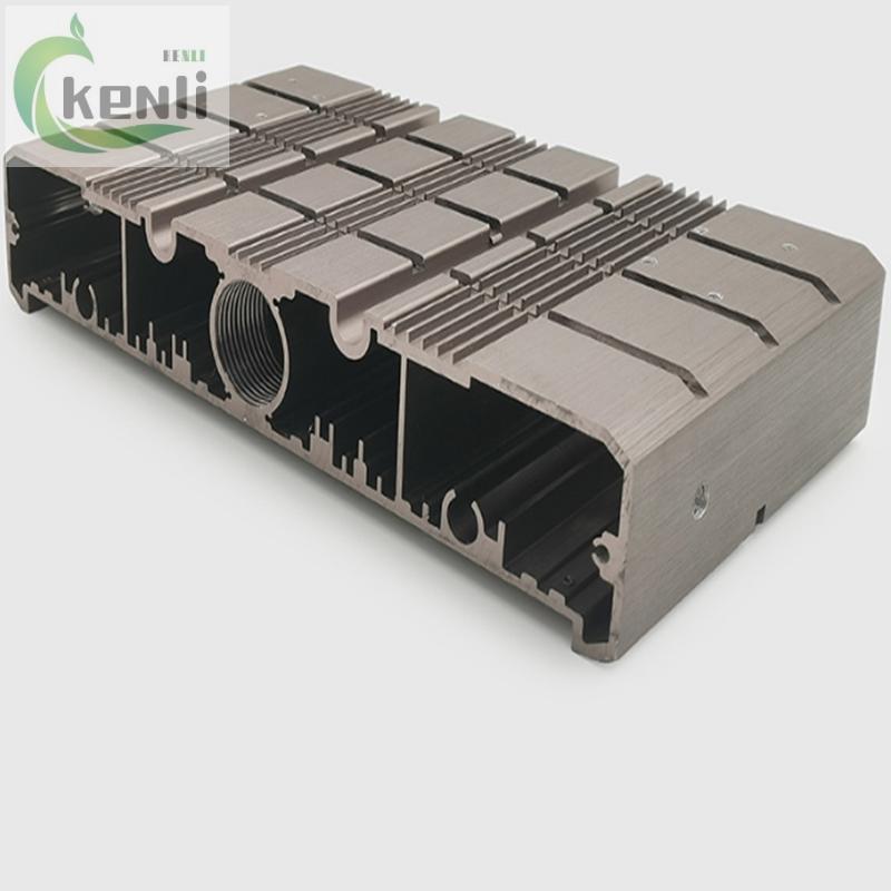  anodized 6061T6 6063T5 cnc milling hollow extruded heatsink extrusion heat sink