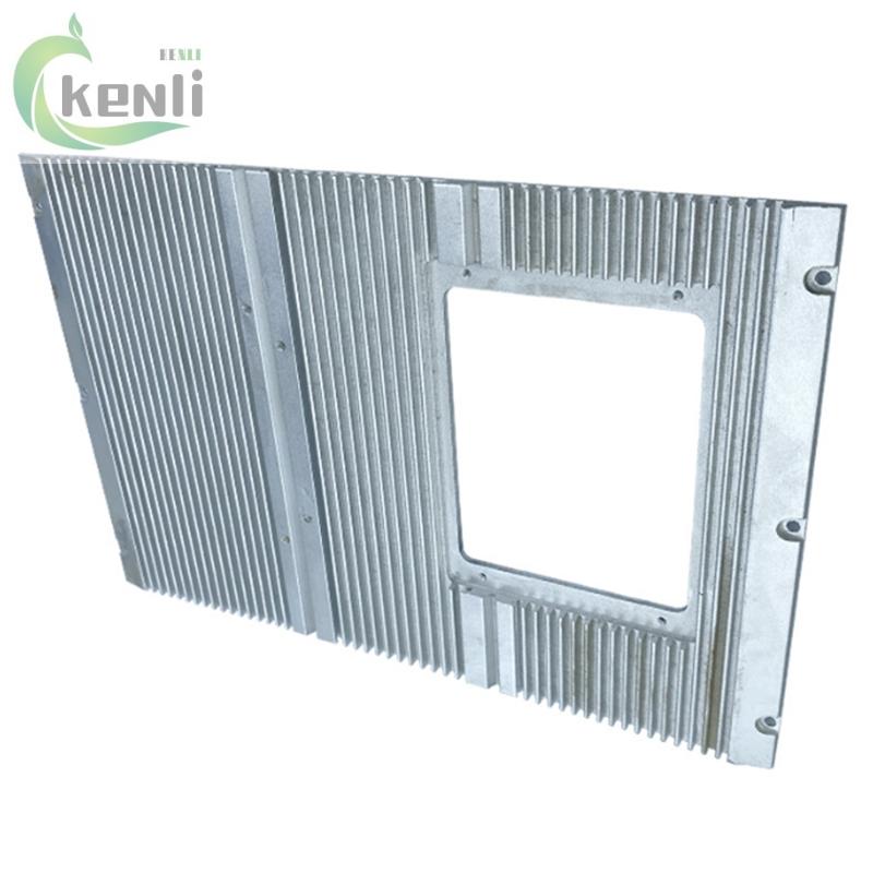 CNC Machining Large Extrusion Aluminum Heatsink 370*350*50mm with Trivalent Chromium Coating